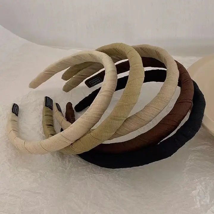 Fashion Fabric Winding Sponges Headband High Skull Top Hairpin — feature 3