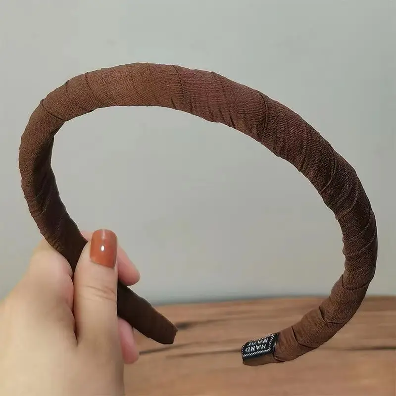 Fashion Fabric Winding Sponges Headband High Skull Top Hairpin - Image 3