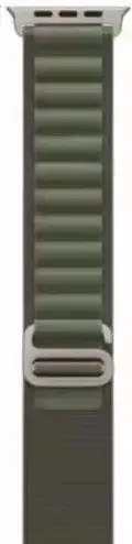 Apple Watch Strap Alpine Loop Ultra Nylon Woven Olive Green - Image 3