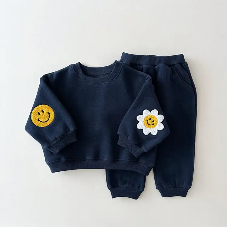 Baby Sunflower & Smile Sweatshirt Set Yellow - Image 10