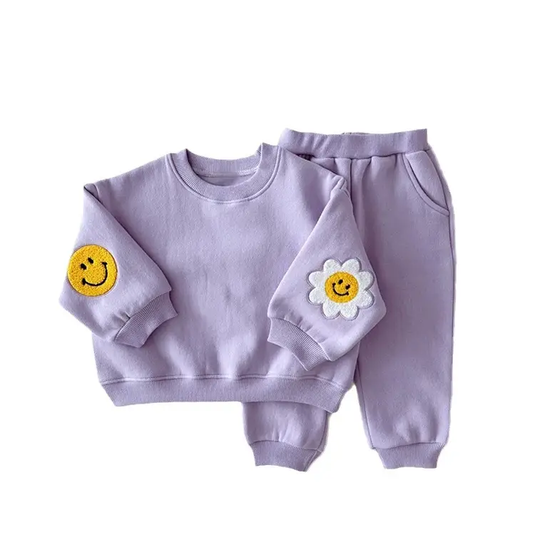 Baby Sunflower & Smile Sweatshirt Set Yellow - Image 11