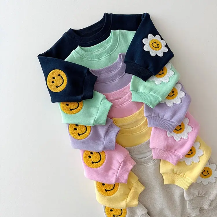 Baby Sunflower & Smile Sweatshirt Set Yellow — feature 2