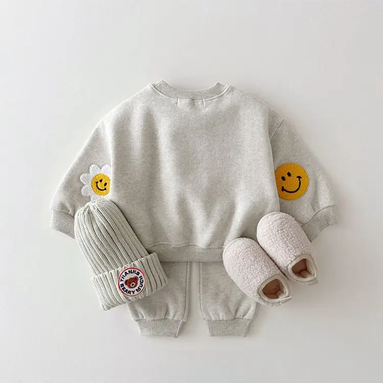 Baby Sunflower & Smile Sweatshirt Set Yellow — feature 7
