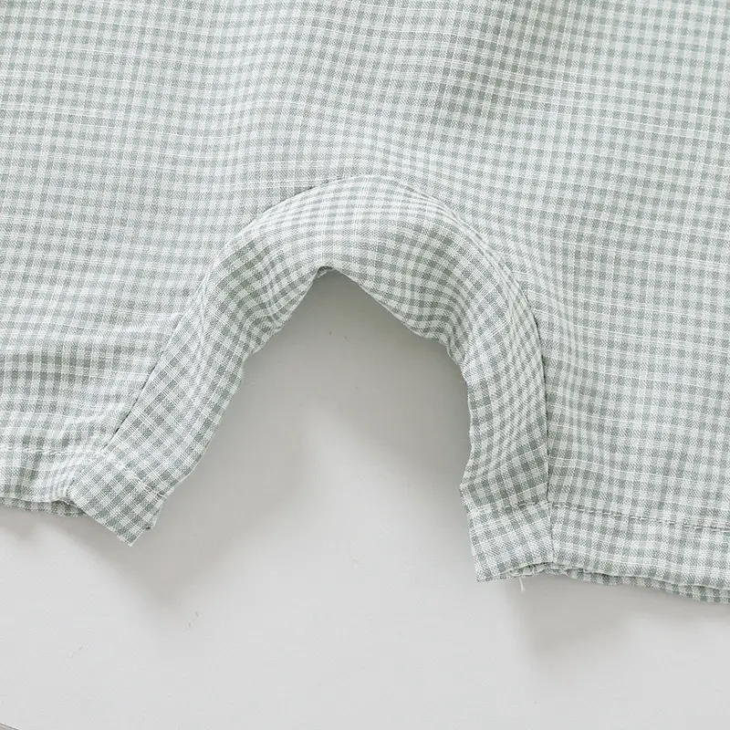 Baby Polo Shirt Short Sleeve Cotton Light Green — feature 10