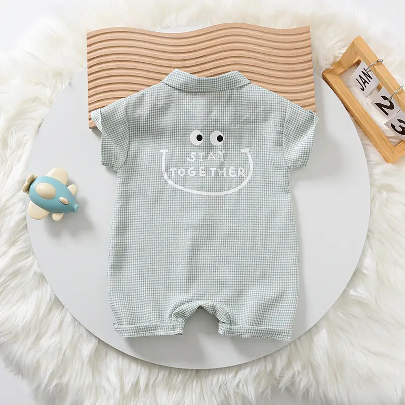 Baby Polo Shirt Short Sleeve Cotton Light Green — feature 2