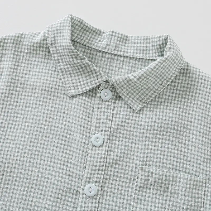 Baby Polo Shirt Short Sleeve Cotton Light Green — feature 3