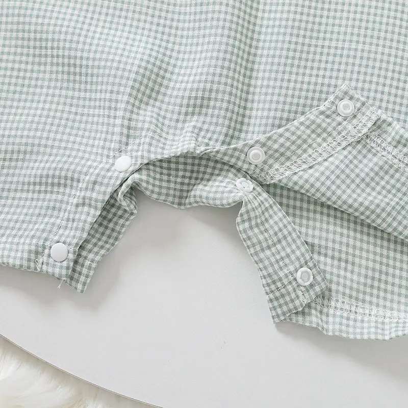 Baby Polo Shirt Short Sleeve Cotton Light Green — feature 6