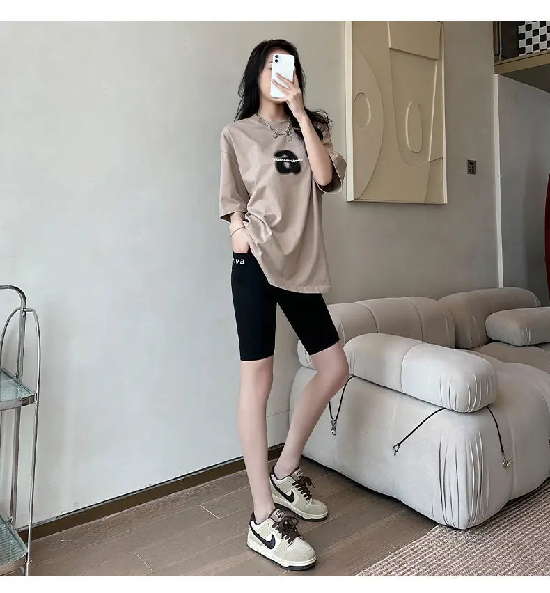 Women's Side Flap Pocket Pants Shark Pants Slimming Summer — feature 13