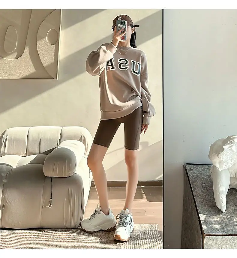 Women's Side Flap Pocket Pants Shark Pants Slimming Summer — feature 19