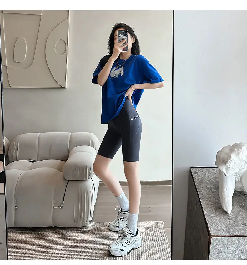 Women's Side Flap Pocket Pants Shark Pants Slimming Summer — feature 24