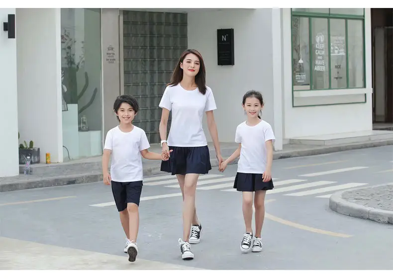 Summer Cotton T-Shirt Set for Kids & Adults — feature 13