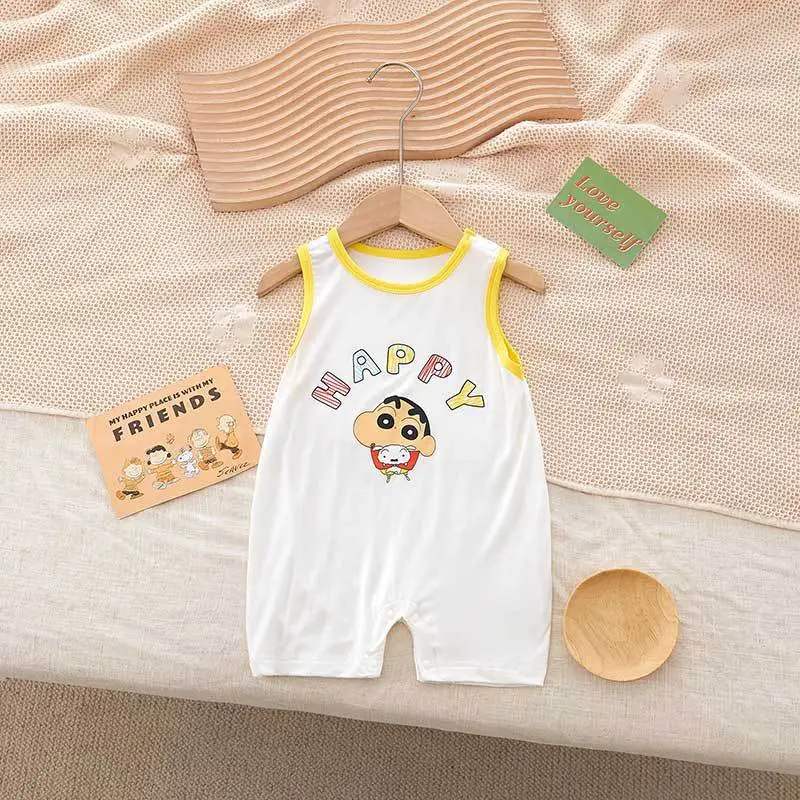 Xiaoxin Baby Sleeveless One-Piece Vest Yellow - Image 2