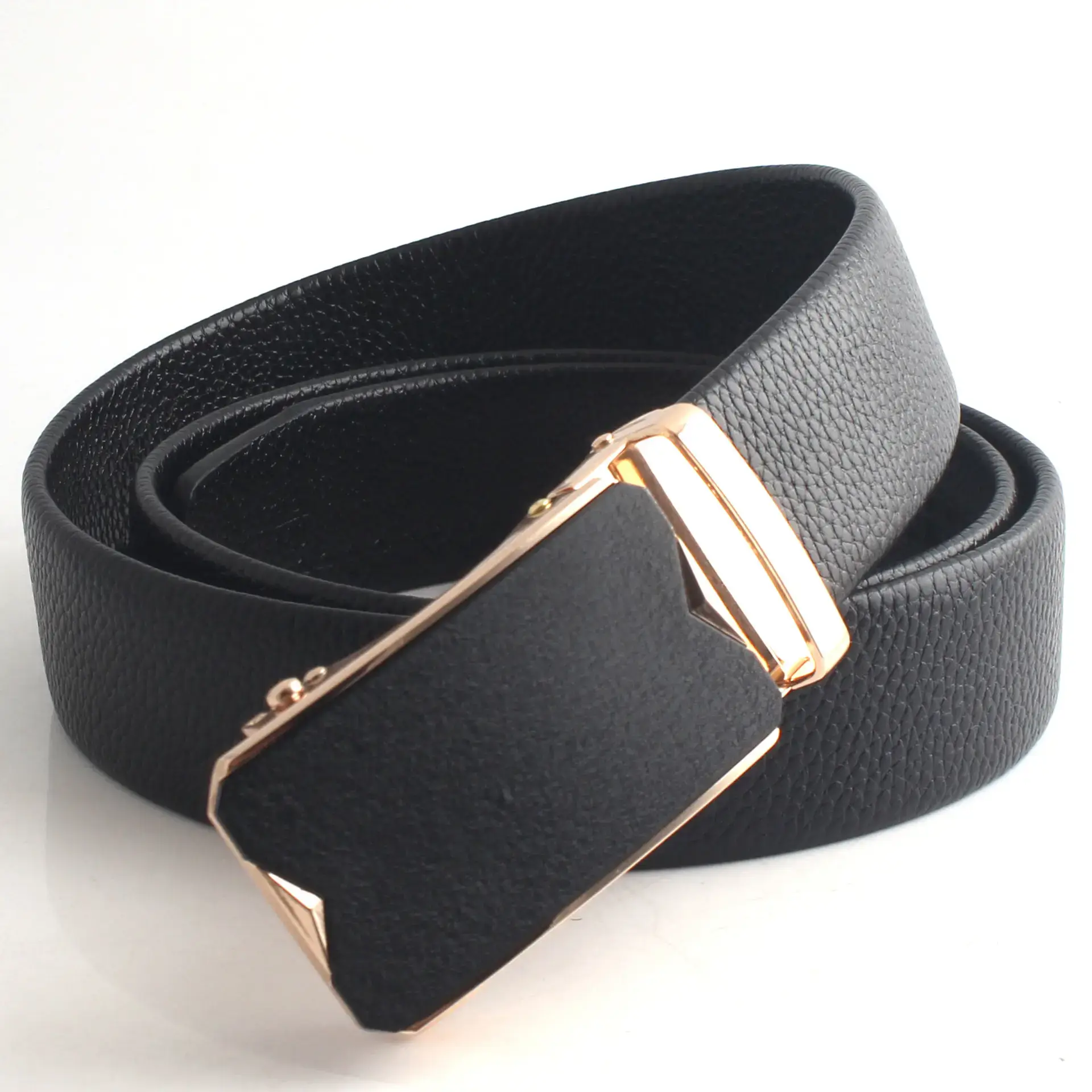 Men's Black Frosted Automatic Buckle Belt - Image 5