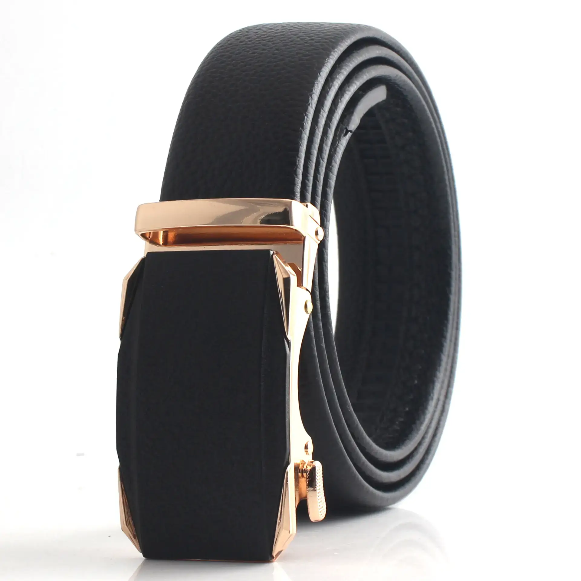 Men's Black Frosted Automatic Buckle Belt - Image 10