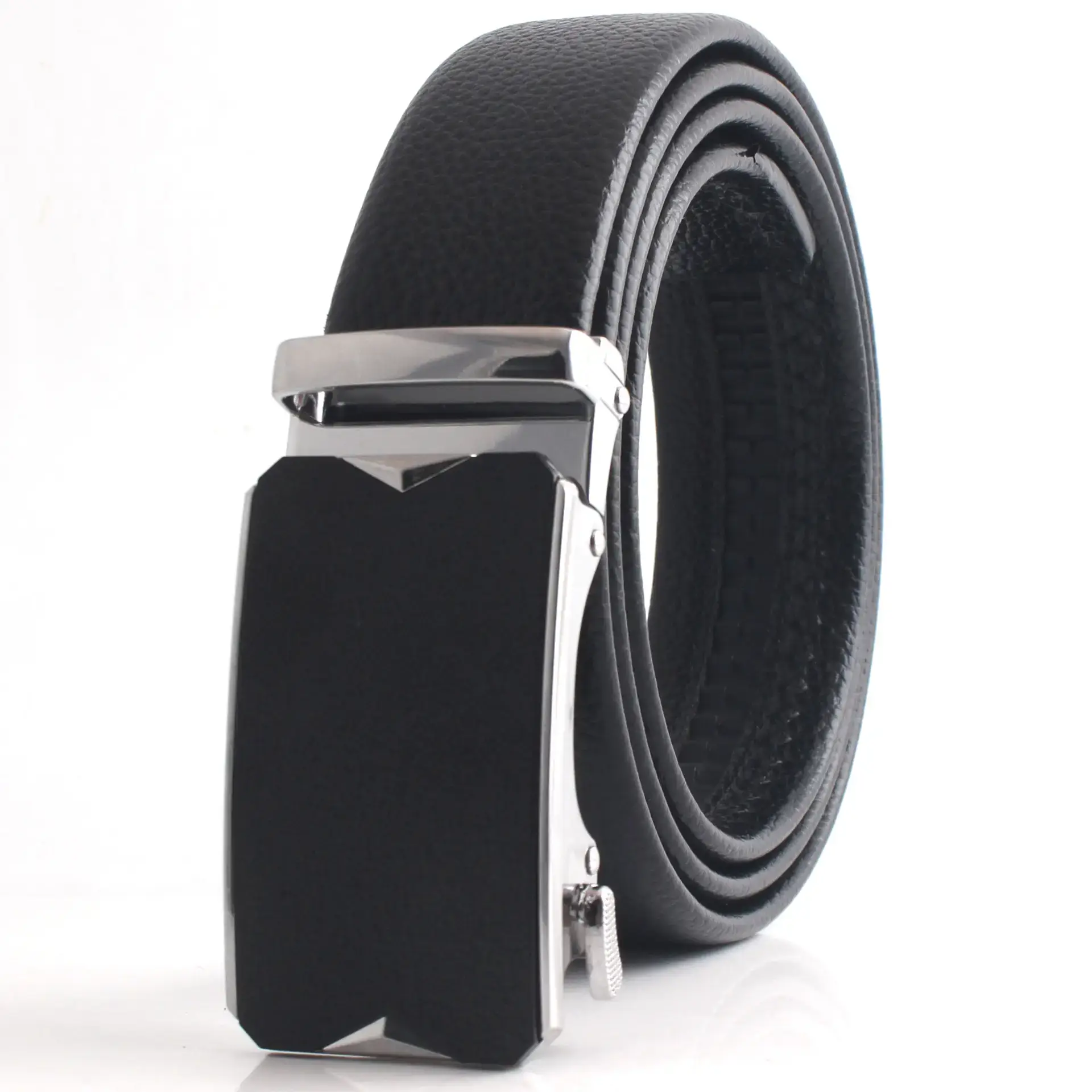 Men's Black Frosted Automatic Buckle Belt - Image 4