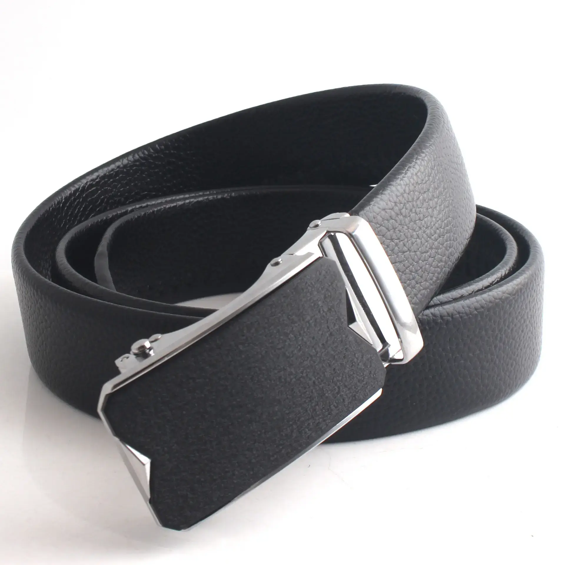 Men's Black Frosted Automatic Buckle Belt - Image 6