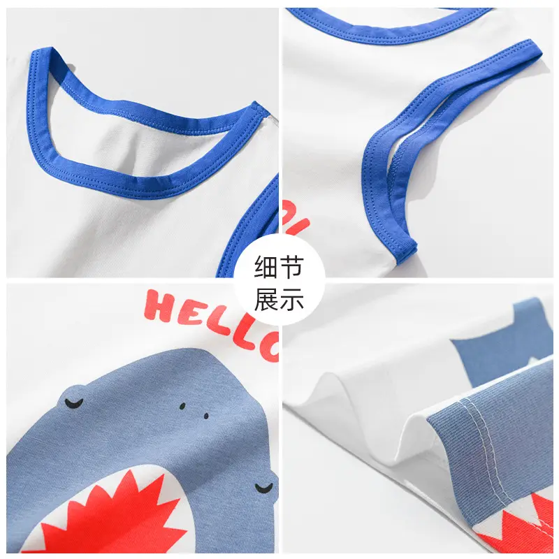 Shengte Children's Vest Underwear Pure Cotton Summer - Image 22