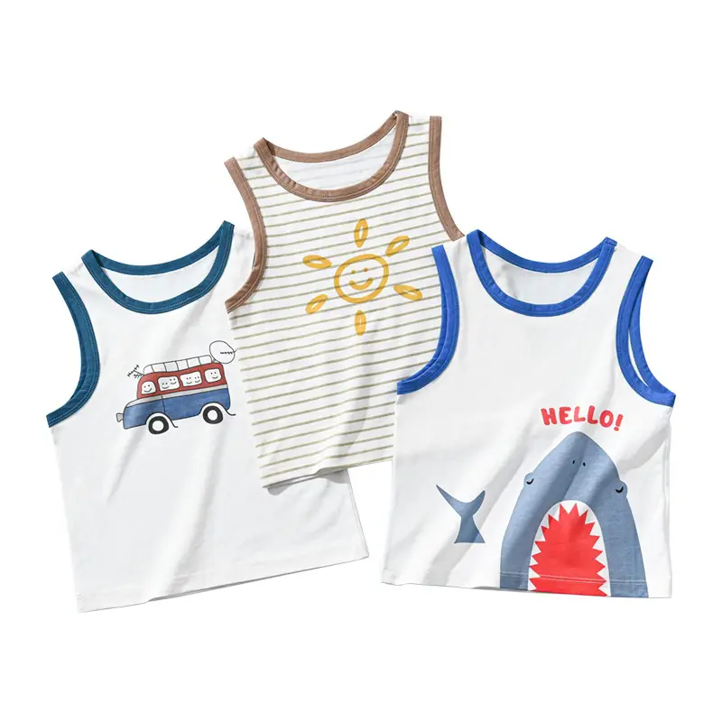 Shengte Children's Vest Underwear Pure Cotton Summer - Image 23