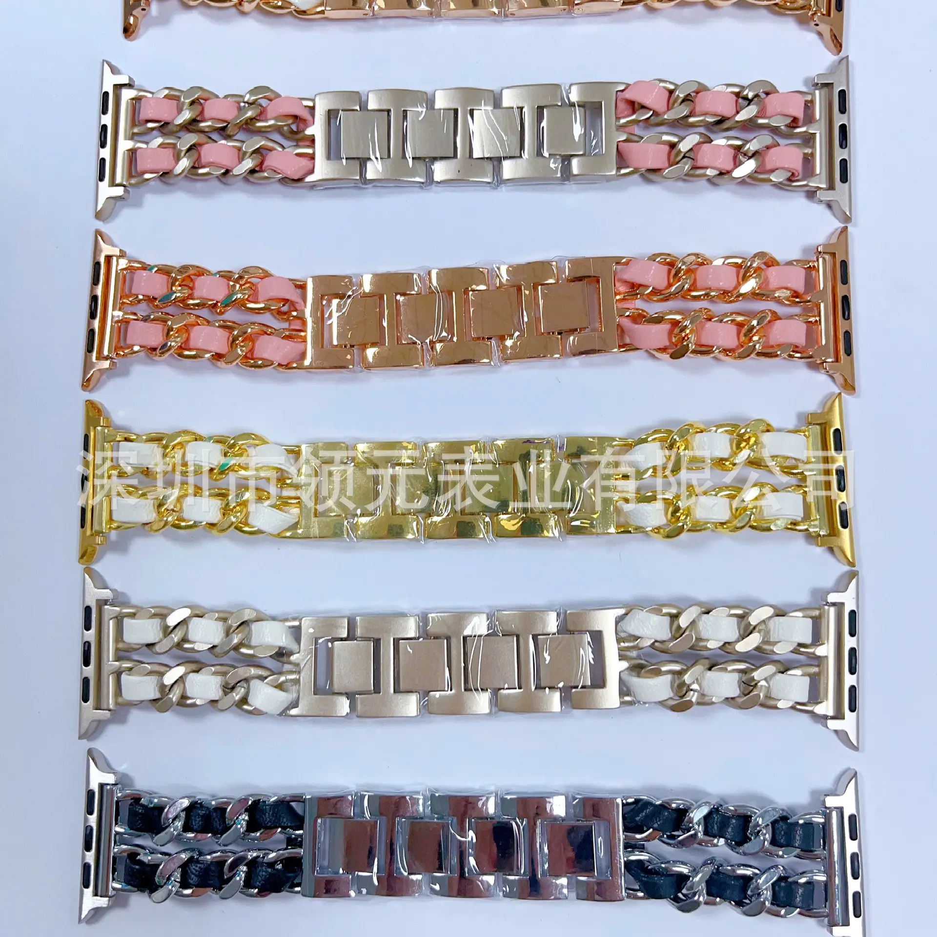 Apple Watch Strap Small Chanel Style Gold Chain 2022mm — feature 13
