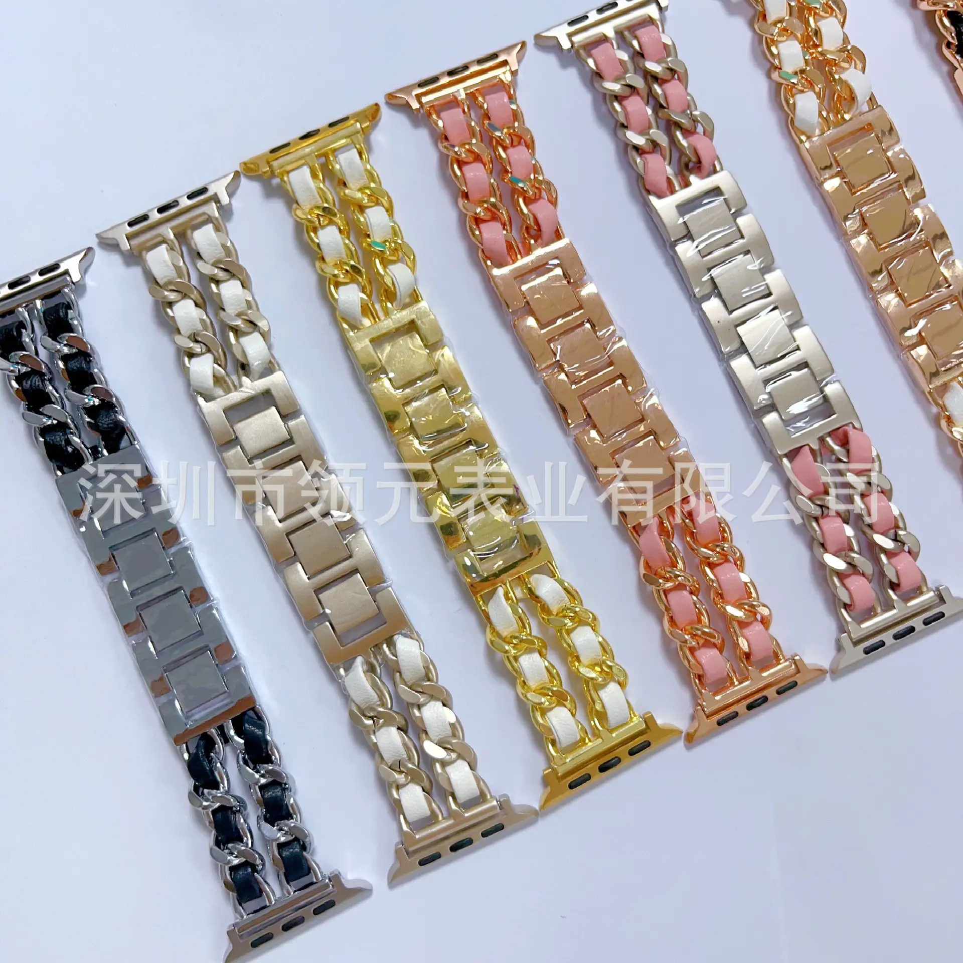 Apple Watch Strap Small Chanel Style Gold Chain 2022mm — feature 14