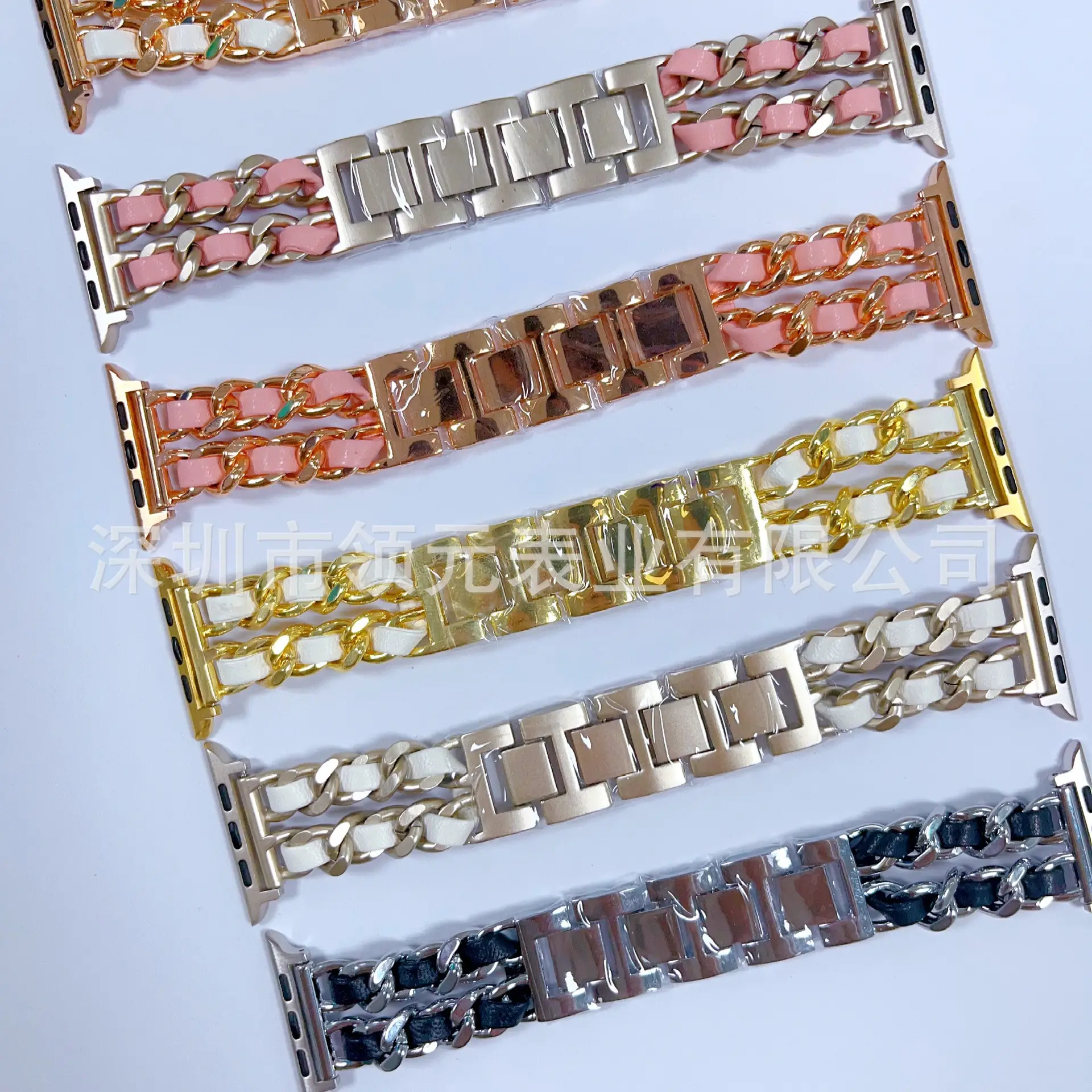 Apple Watch Strap Small Chanel Style Gold Chain 2022mm — feature 15