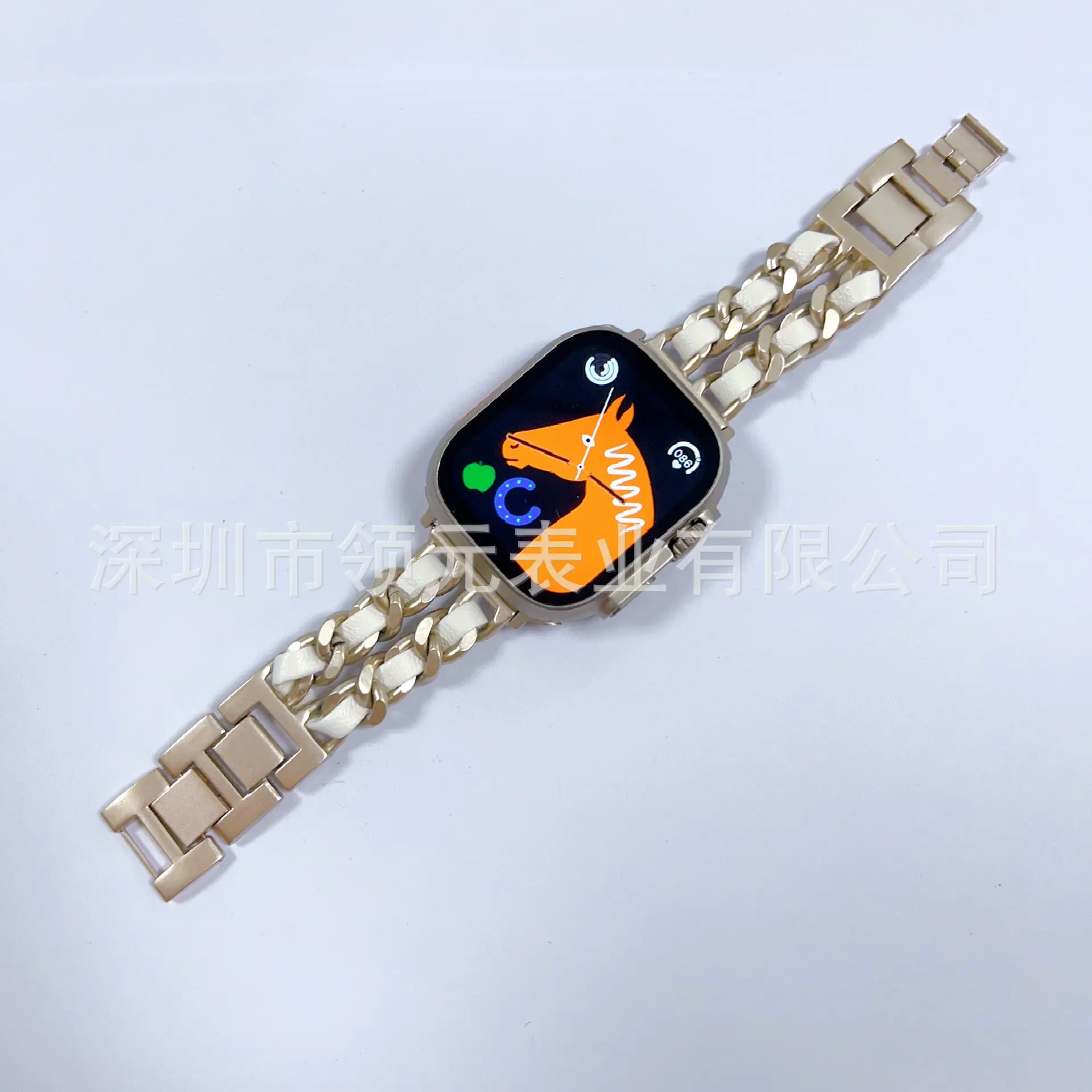 Apple Watch Strap Small Chanel Style Gold Chain 2022mm — feature 2