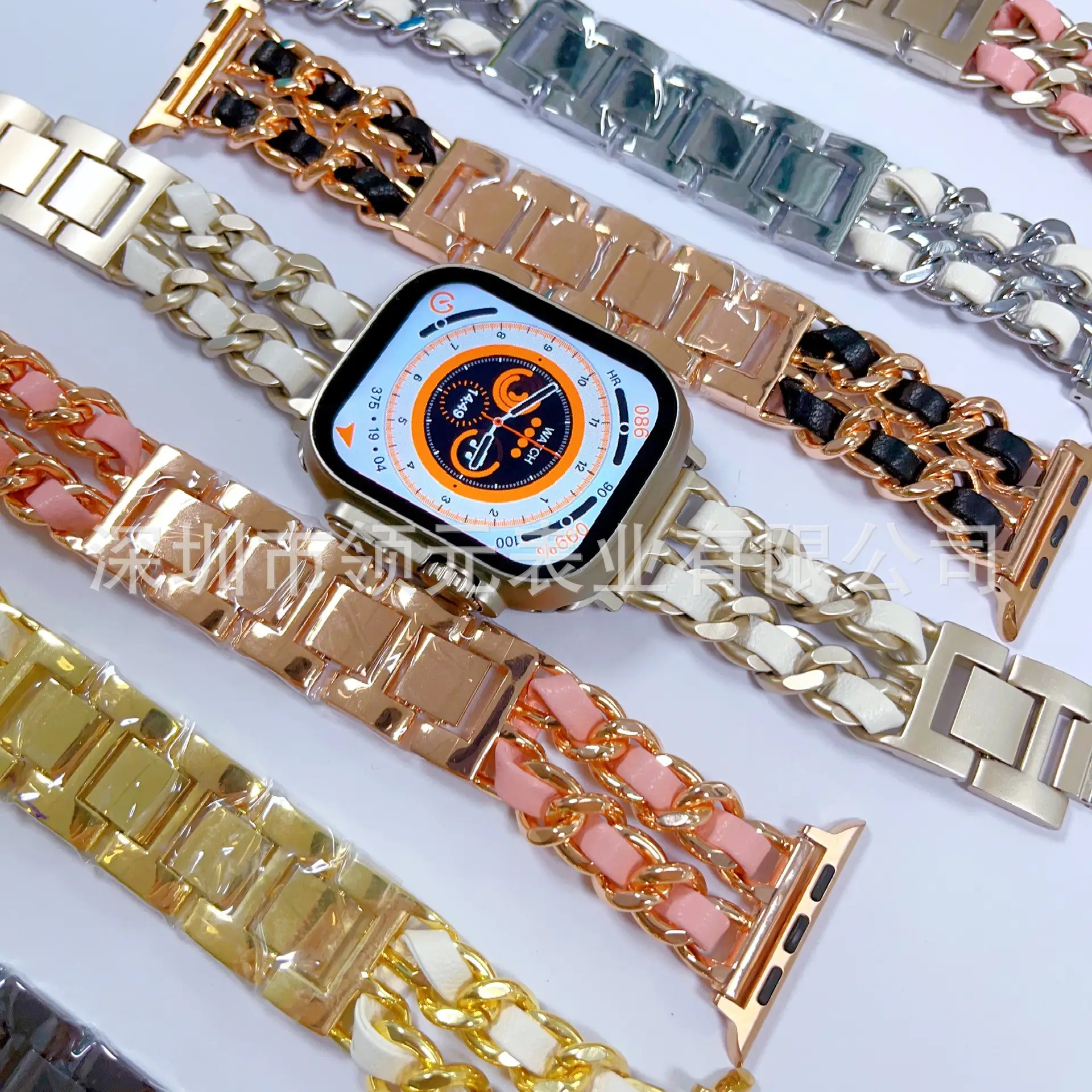 Apple Watch Strap Small Chanel Style Gold Chain 2022mm — feature 6