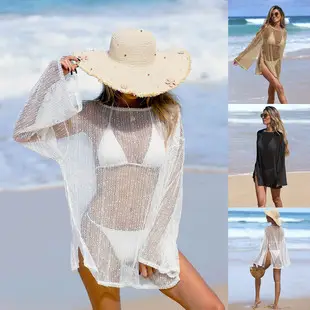 Women's White Chiffon Polo Shirt Casual Beach Top — feature 6