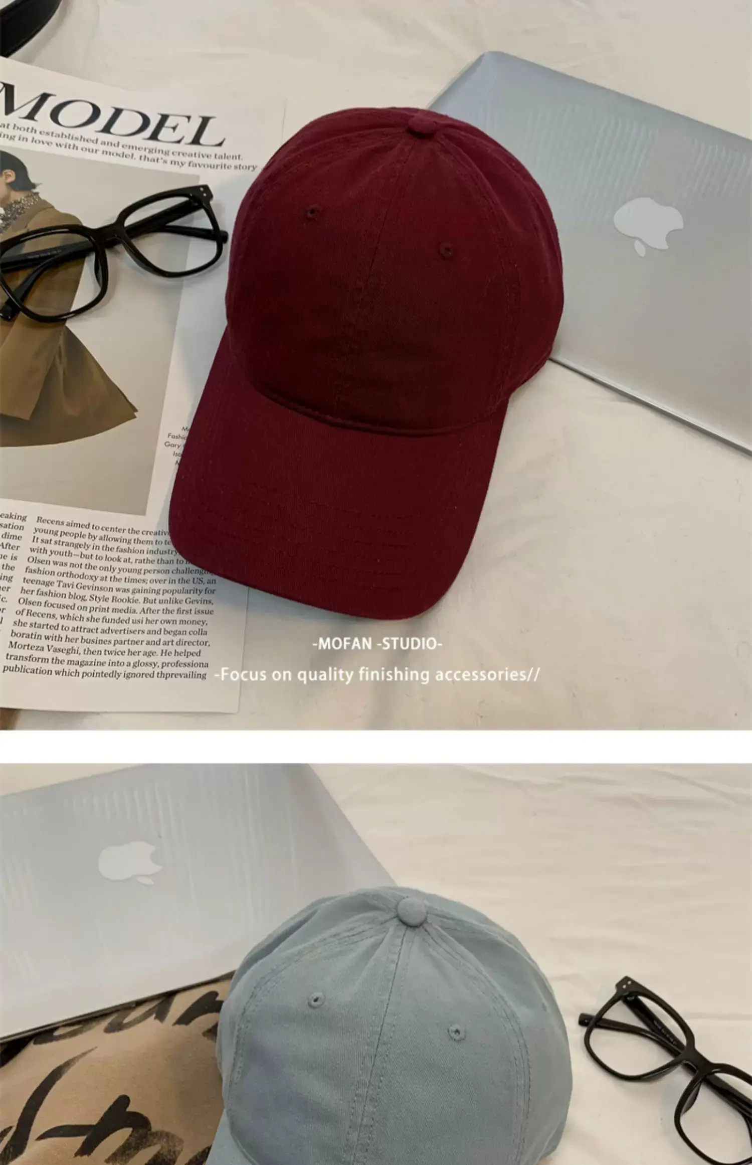 Black Big Head Baseball Cap for Men Women Summer Wear — feature 15