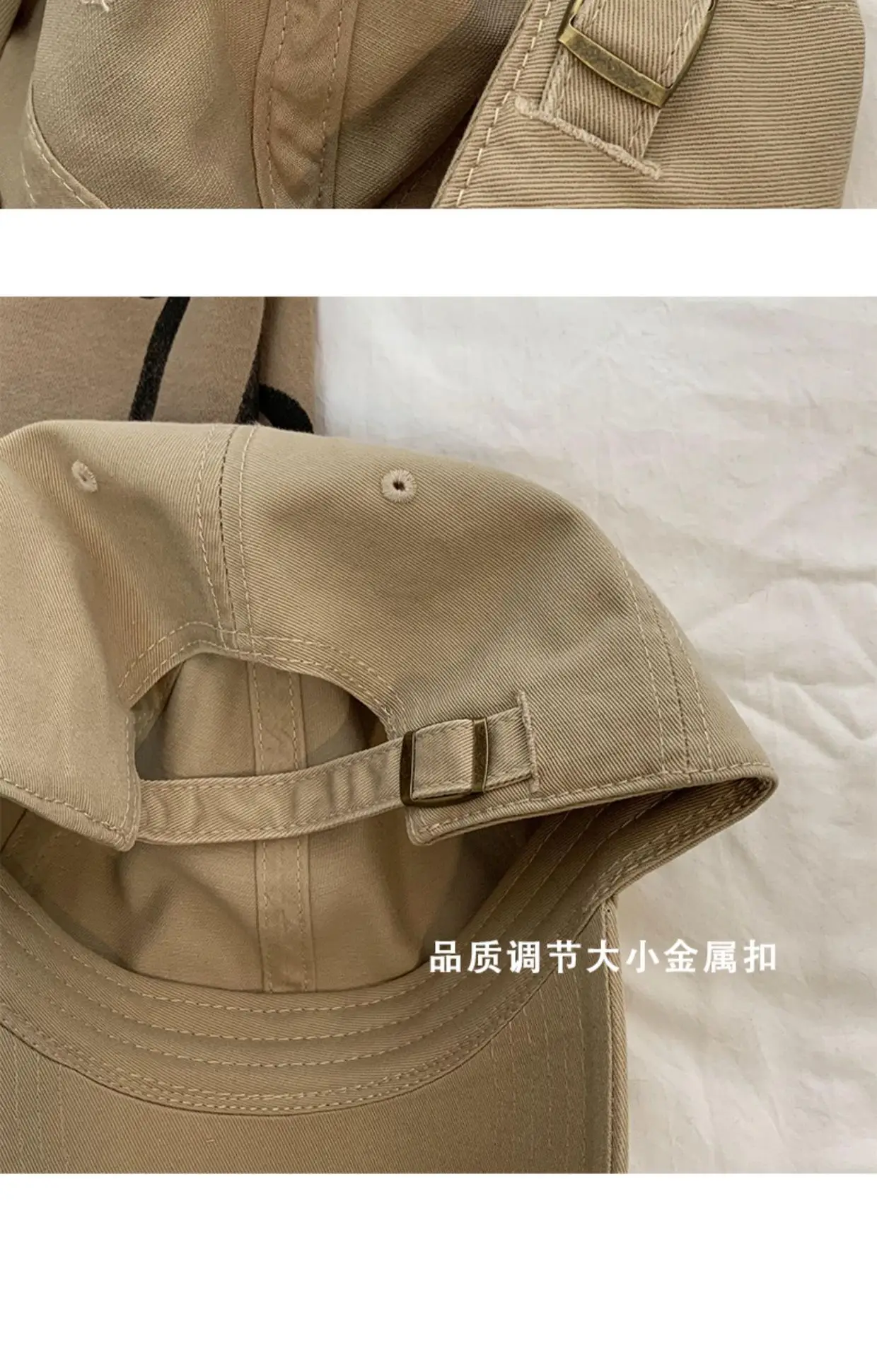 Black Big Head Baseball Cap for Men Women Summer Wear — feature 7