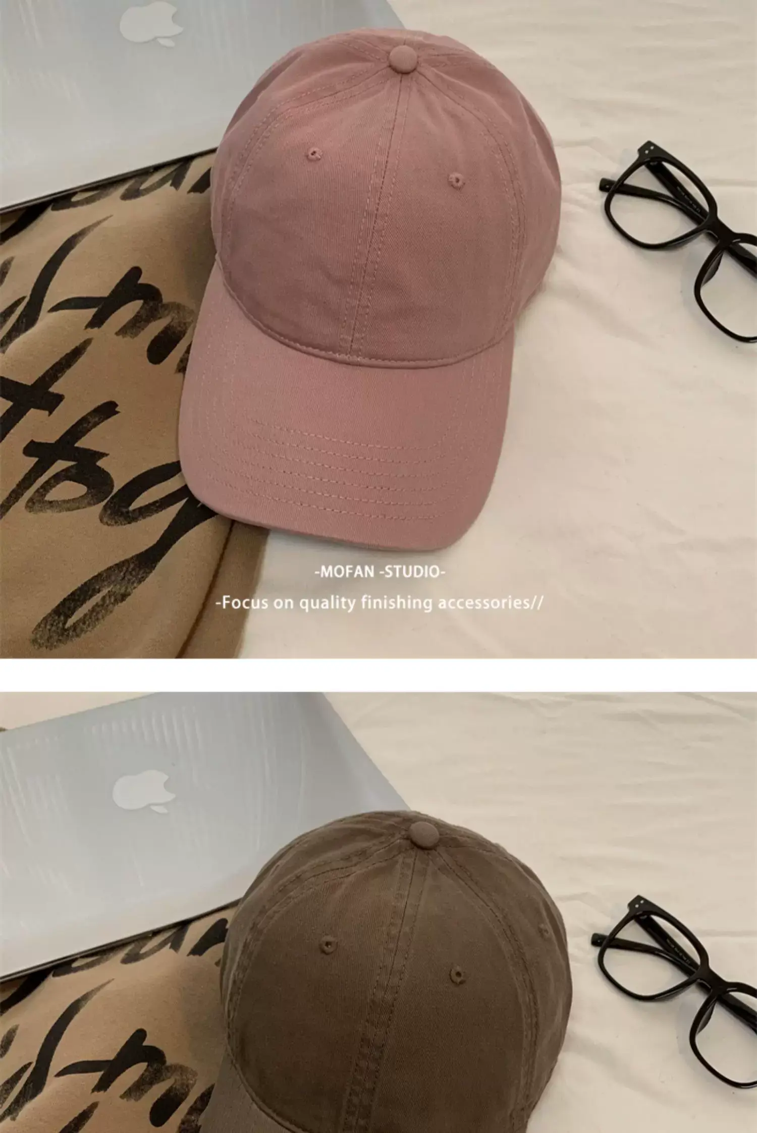 Black Big Head Baseball Cap for Men Women Summer Wear — feature 9