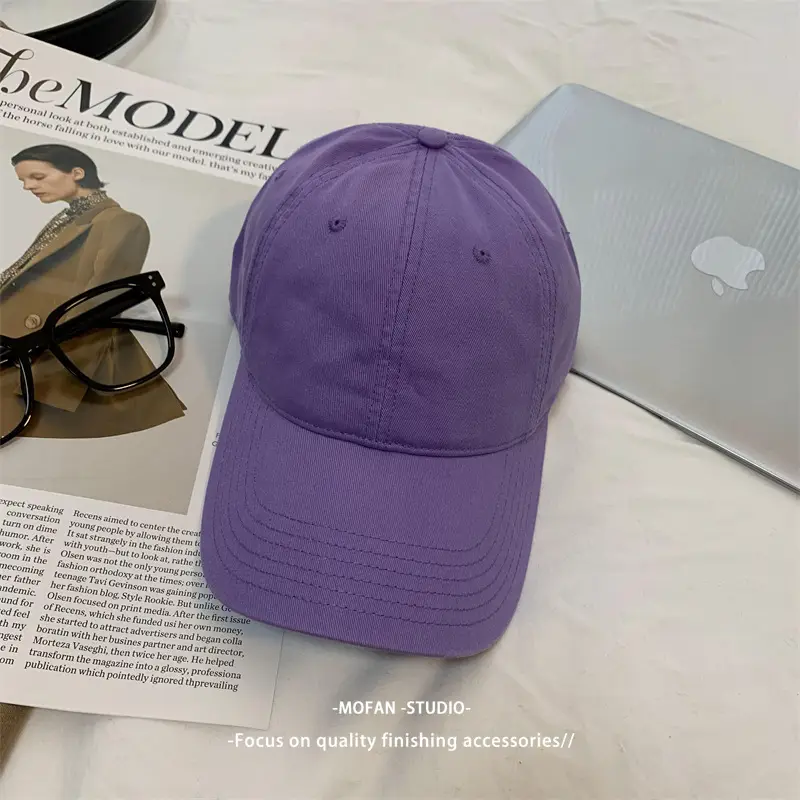 Black Big Head Baseball Cap for Men Women Summer Wear - Image 11