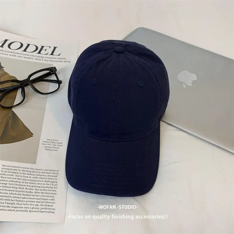 Black Big Head Baseball Cap for Men Women Summer Wear - Image 12