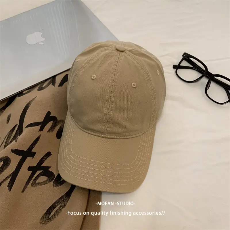 Black Big Head Baseball Cap for Men Women Summer Wear - Image 2