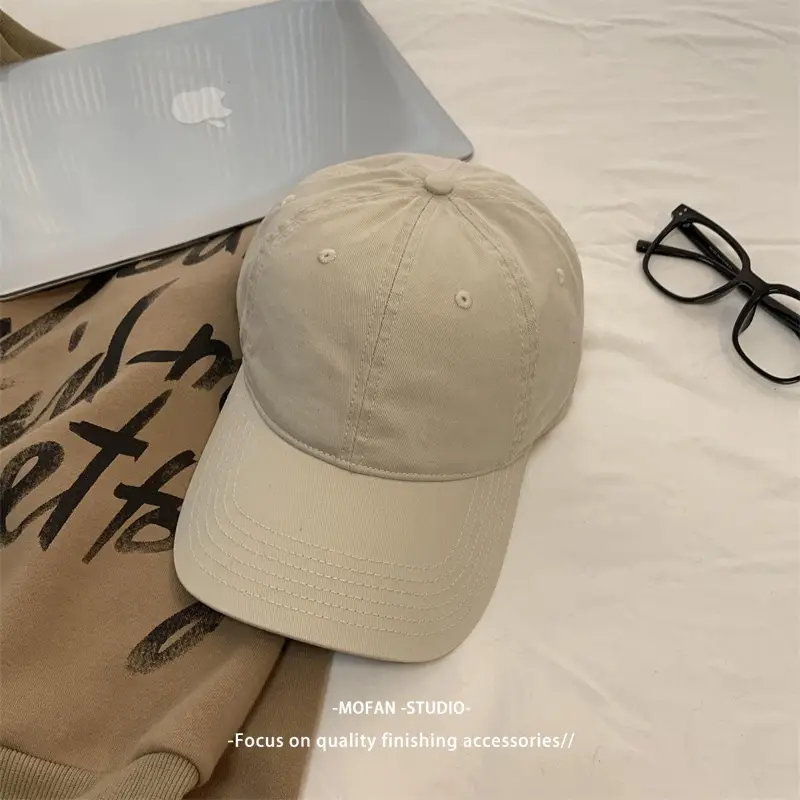 Black Big Head Baseball Cap for Men Women Summer Wear - Image 3