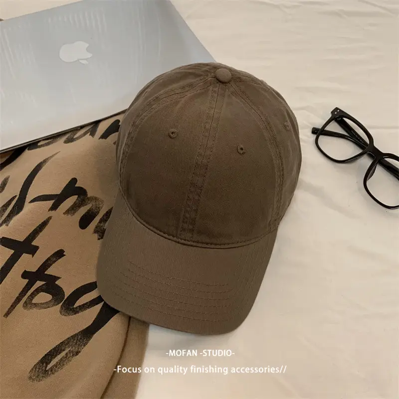 Black Big Head Baseball Cap for Men Women Summer Wear - Image 4