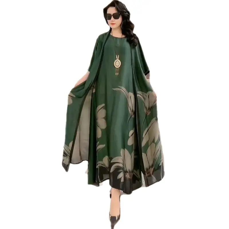 Women Printed Wide Leg Pants Set 2023 Summer Elegant Slim Fit - Image 14