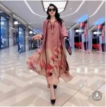 Women Printed Wide Leg Pants Set 2023 Summer Elegant Slim Fit — feature 9