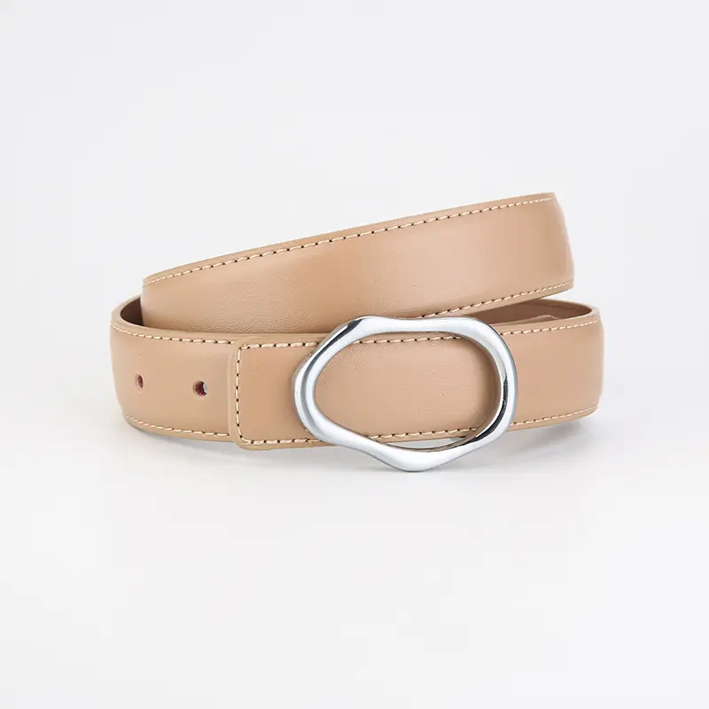 Men's Black Genuine Leather Belt with Silver Buckle - Image 5