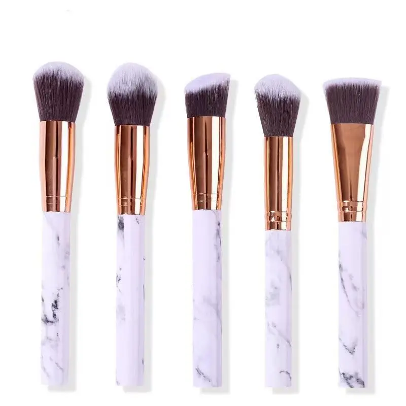 10 Marble Pattern Makeup Brushes Set for Blush, Foundation, Setting, Eyeshadow & Cosmetics — feature 15