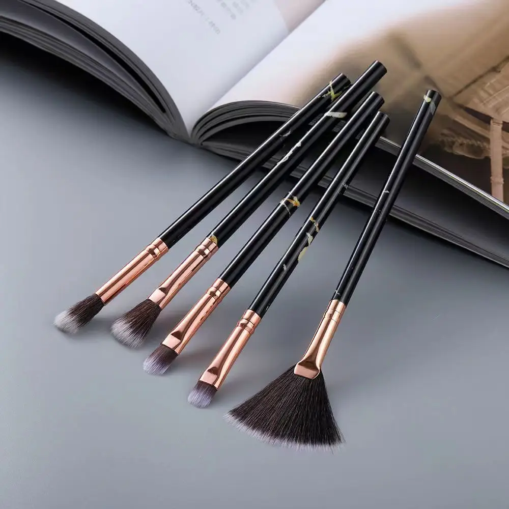10 Marble Pattern Makeup Brushes Set for Blush, Foundation, Setting, Eyeshadow & Cosmetics — feature 20