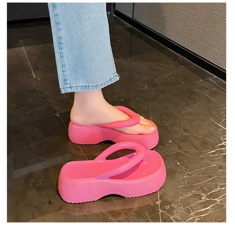 Thick-Soled Flip-Flops for Women, Summer European and American Style, Trendy Flat Soft-Soled Eva Thong Sandals, European and American Style — feature 21