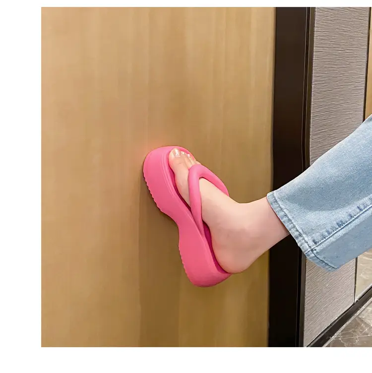 Thick-Soled Flip-Flops for Women, Summer European and American Style, Trendy Flat Soft-Soled Eva Thong Sandals, European and American Style — feature 26