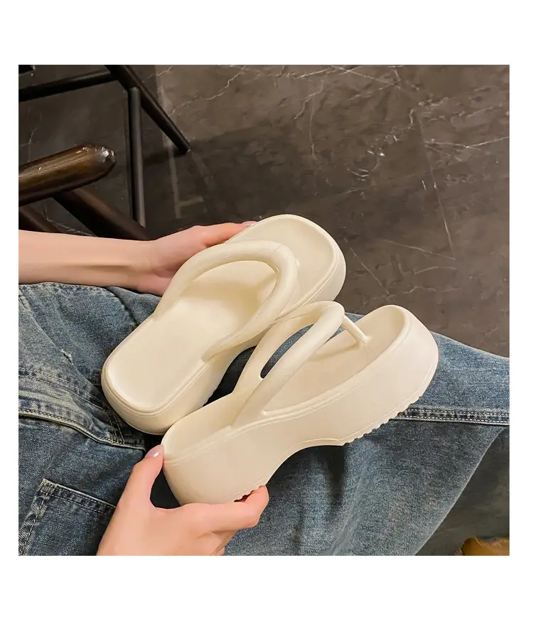 Thick-Soled Flip-Flops for Women, Summer European and American Style, Trendy Flat Soft-Soled Eva Thong Sandals, European and American Style — feature 28
