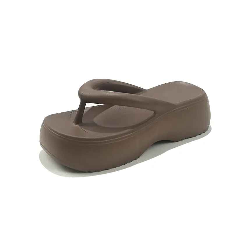 Thick-Soled Flip-Flops for Women, Summer European and American Style, Trendy Flat Soft-Soled Eva Thong Sandals, European and American Style