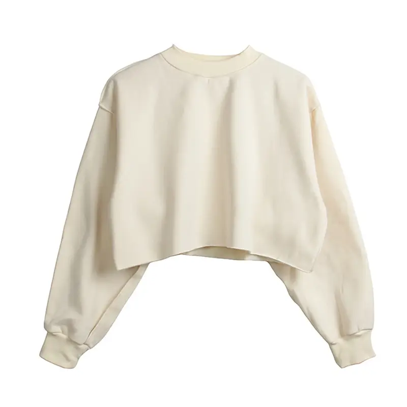Women's Velvet Crossbody Sweatshirt Yellow — feature 34