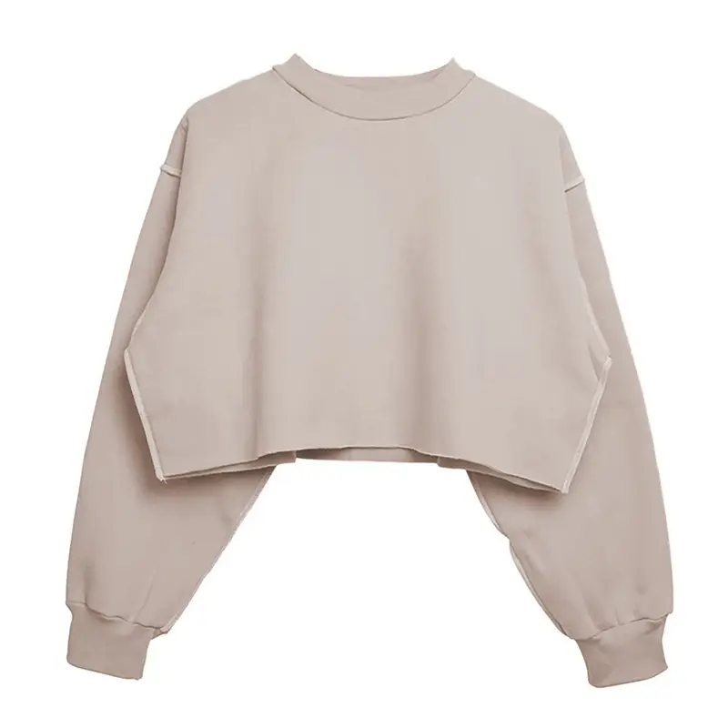 Women's Velvet Crossbody Sweatshirt Yellow