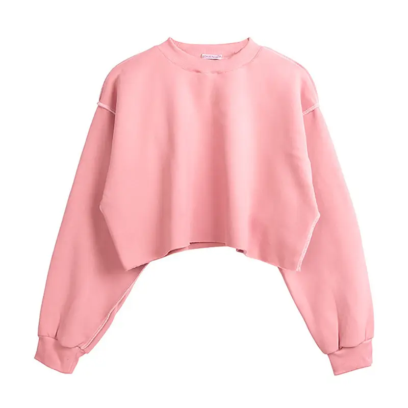 Women's Velvet Crossbody Sweatshirt Yellow — feature 41