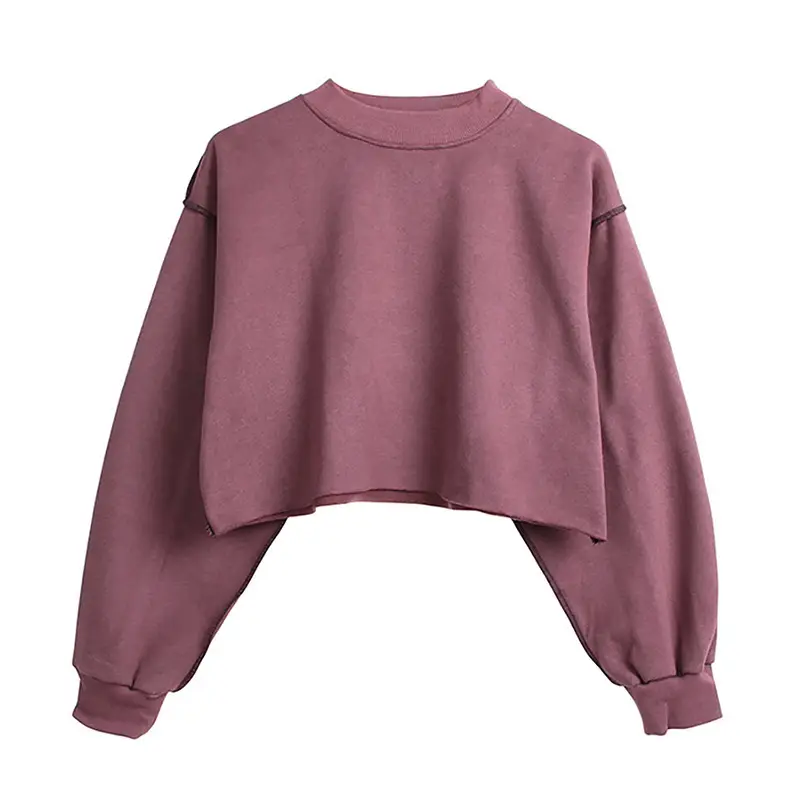 Women's Velvet Crossbody Sweatshirt Yellow — feature 32