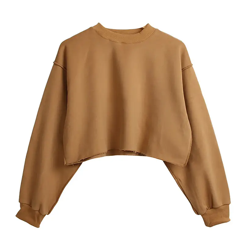Women's Velvet Crossbody Sweatshirt Yellow